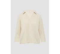 Sweatshirt aus Scuba mit Polokragen 34 Beige 2164127.8100.34