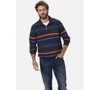 Sweatshirt BABISTA "Sweatshirt LUCIMONTE", Herren, Gr. M, blau (dunkelblau gestreift), Obermaterial: 100% Baumwolle CO., casual, normal, ohne Ausschnitt, Sweatshirts, mit Brusttasche (69480830-M) dunk