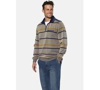 Sweatshirt BABISTA "Sweatshirt PASQUIO", Herren, Gr. M, beige (beige gestreift), Obermaterial: 100% Baumwolle CO., Sweatshirts Sweatshirt (11935859-M) beige gestreift