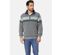 Sweatshirt BABISTA "Sweatshirt QUARLON", Herren, Gr. M, blau (blau melange), Obermaterial: 100% Baumwolle CO., casual, normal, ohne Ausschnitt, Sweatshirts (79132954-M) blau melange