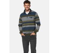 BABISTA Regular Fit Sweatshirt Zipblau, Gestreift
