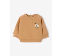 Sweatshirt Baby mit Printmotiv BASIC ocker Gr. 68 von Vertbaudet