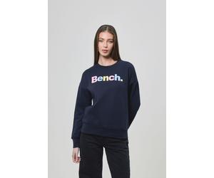 Sweatshirt BENCH. "ELIO_SWEATSHIRT", Damen, Gr. 38, blau (navy), Sweatware, Obermaterial: 60% Baumwolle, 40% Polyester, bedruckt, Rundhals, Rippbündchen, Sweatshirts Sweatshirt (37289713-38) navy