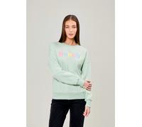 Sweatshirt BENCH. "ELIO_SWEATSHIRT", Damen, Gr. 40, grün (light sage), Sweatware, Obermaterial: 60% Baumwolle, 40% Polyester, bedruckt, Rundhals, Rippbündchen, Sweatshirts Sweatshirt (66106842-40) lig