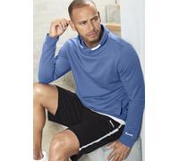 Sweatshirt BENCH. LOUNGEWEAR, Herren, Gr. 3XL (64/66), blau, angeraute Sweatware, Obermaterial: 60% Baumwolle, 40% Polyester, unifarben, bequem normal, Rundhals, angesetztes Bündchen, Sweatshirts Swea