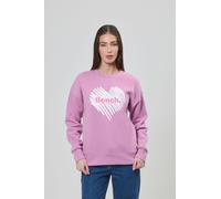 Sweatshirt BENCH. "MIAO_SWEATSHIRT", Damen, Gr. 38, lila (violet), Sweatware, Obermaterial: 60% Baumwolle, 40% Polyester, bedruckt, Rundhals, Rippbündchen, Sweatshirts Sweatshirt (88097232-38) violet