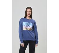 Sweatshirt BENCH. "TRIXE_SWEATSHIRT", Damen, Gr. 40, blau (dusky blau), Sweatware, Obermaterial: 60% Baumwolle, 40% Polyester, bedruckt, Sweatshirts Sweatshirt (19799517-40) dusky blau