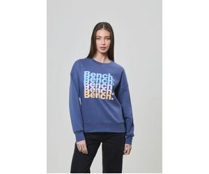 Sweatshirt BENCH. "TRIXE_SWEATSHIRT", Damen, Gr. 44, blau (dusky blau), Sweatware, Obermaterial: 60% Baumwolle, 40% Polyester, bedruckt, Sweatshirts Sweatshirt (19799517-44) dusky blau