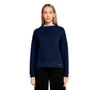 Sweatshirt BETTY BARCLAY "Damen mit Stehkragen", Damen, Gr. 44, blau (dunkelblau), Steppware, Obermaterial: 54% Viskose, 40% Polyester, 6% Elasthan, gerade hüftlang, Sweatshirts Sweatshirt (14997366-4
