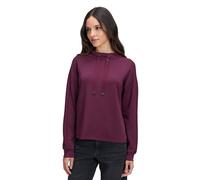 Sweatshirt BETTY & CO "Damen mit Stehkragen", Damen, Gr. 36, lila (schwarz aubergine), Steppware, Obermaterial: 47% Modal, 47% Polyester, 6% Elasthan, lässig geschnitten normal, Sweatshirts Sweatshirt