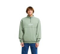 Sweatshirt BILLABONG "Burleigh Mock Neck", Herren, Gr. XXL, grün (sea spray), Obermaterial: 50% Baumwolle, 30% Baumwolle, 20% Polyester., Sweatshirts Sweatshirt (42642037-XXL) sea spray