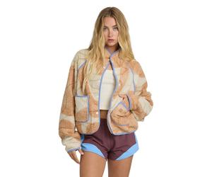 Sweatshirt BILLABONG "Dawney Snap Up", Damen, Gr. S, weiß cap, Obermaterial: 100% Microfaser;, Sweatshirts Sweatshirt (62652346-S) weiß cap