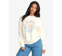 Sweatshirt BILLABONG "ECHO CREW FLC", Damen, Gr. M (38), beige (salt crystal), Obermaterial: 80% Baumwolle, 20% Polyester, normal, Rundhals, Sweatshirts Sweatshirt (98337056-M) salt crystal