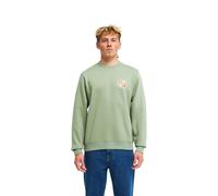 Sweatshirt BILLABONG "Foundation", Herren, Gr. M, sea spray, Obermaterial: 55% Baumwolle, 25% Baumwolle, 20% Polyester., Sweatshirts Sweatshirt (75246155-M) sea spray
