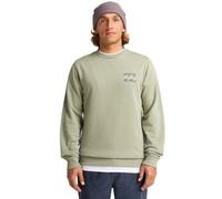 Sweatshirt BILLABONG "Foundation", Herren, Gr. S, grau grün, Obermaterial: 55% Baumwolle, 25% Baumwolle, 20% Polyester;, Sweatshirts Sweatshirt (21667805-S)