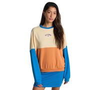 Sweatshirt BILLABONG "Jump Around Block", Damen, Gr. L, tangerine, Obermaterial: 55% Walkfrottier, 25% Walkfrottier, 20% Microfaser;, Sweatshirts Sweatshirt (35993769-L) tangerine