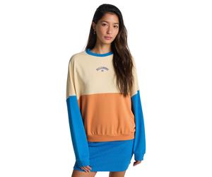 Sweatshirt BILLABONG "Jump Around Block", Damen, Gr. M, tangerine, Obermaterial: 55% Walkfrottier, 25% Walkfrottier, 20% Microfaser;, Sweatshirts Sweatshirt (35993769-M) tangerine