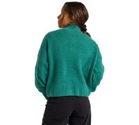 Sweatshirt BILLABONG "Love Feeling", Damen, Gr. S, grün (evergrün), 62% Modacryl, 36% Nylon, 2% Elasthan, Sweatshirts Sweatshirt (75957203-S) evergrün