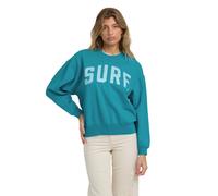 Sweatshirt BILLABONG "Mono Aloha Kendal", Damen, Gr. XS, atlantis, Obermaterial: 60% Walkfrottier / 40% Microfaser;, Sweatshirts Sweatshirt (38252907-XS) atlantis