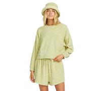 Sweatshirt BILLABONG "Sun Tempo", Damen, Gr. S, grün (wasabi), Obermaterial:70% Baumwolle, 30% Polyester., Sweatshirts Sweatshirt (45071130-S) wasabi