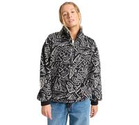 Billabong Fleecepullover Time Off Half-Zip Damen Grau Gr. L (BlackPebble)