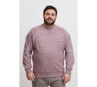 Sweatshirt BLEND "BHALTON Crew neck sweatshirt", Herren, Gr. XXXL, rot (wine rot), Sweatware, Obermaterial: 100% Baumwolle, meliert, modisch, regular fit normal, Rundhals, Langarm Rippbündchen, Sweats