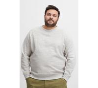 Sweatshirt BLEND "BHAlton Crew Big & Tall", Herren, Gr. 6XL, stone mix, Sweatware, 60% Baumwolle, 40% Polyester, meliert, regular fit normal, Rundhals, Raglanärmel Rippbündchen, Sweatshirts Sweatshirt
