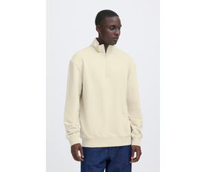 Sweatshirt BLEND "BHBRODY HALF SWEATSHIRT", Herren, Gr. M, oyster gray, Sweatware, Obermaterial: 60% Baumwolle, 40% Polyester, unifarben, regular fit, Rippbündchen, Sweatshirts Sweatshirt, aus Baumwol