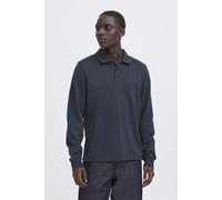 Sweatshirt BLEND "BHBRODY POLO SWEATSHIRT", Herren, Gr. S, grau (salute), Sweatware, Obermaterial: 60% Baumwolle, 40% Polyester, unifarben, regular fit, Rippbündchen, Sweatshirts Sweatshirt (77702110-