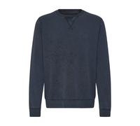 Rundhalspullover BLEND "BHFactor", Herren, Gr. S, salute, Sweatware, 100% Baumwolle, bedruckt, Basic, normal normal, Rundhals, Pullover Rundhalspullover, Bequemer Sweatpullover mit elastischen Bündche
