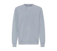 Sweatshirt BLEND "BHFACTOR CREW SWEATSHIRT", Herren, Gr. XXL, faded denim, Sweatware, Obermaterial: 100% Baumwolle, unifarben, regular fit normal, Rundhals, Sweatshirts Sweatshirt (40327962-XXL) faded