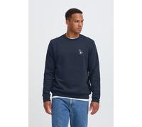 Sweatshirt BLEND "BHKACE CREW SWEAT", Herren, Gr. M, blau (salute wine oclock), Sweatware, Obermaterial: 50% Baumwolle, 50% Polyester, unifarben, regular fit normal, Rundhals, Rippbündchen, Sweatshirt