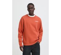 Sweatshirt BLEND "BHKEYAN GRAPHIC CREW SWEAT", Herren, Gr. XL, orange (cinnabar), Sweatware, Obermaterial: 60% Baumwolle, 40% Polyester, unifarben, regular fit normal, Rundhals, Rippbündchen, Sweatshi