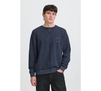 Sweatshirt BLEND "BHKHARI WASH CREW SWEAT", Herren, Gr. M, blau (salute), Sweatware, Obermaterial: 100% Baumwolle, unifarben, regular fit normal, Rundhals, Rippbündchen, Sweatshirts Sweatshirt, Baumwo
