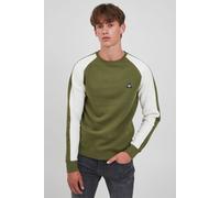 Sweatshirt BLEND "BHNeville", Herren, Gr. XL, winter moss, Sweatware, 80% Baumwolle, 20% Polyester, gemustert, regular fit normal, Rundhals, Raglanärmel, Sweatshirts Sweatshirt, Sweatshirt mit Rundhal