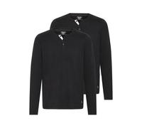 Sweatshirt BLEND "Langarmshirt BHHollie", Herren, Gr. S, schwarz (schwarz, schwarz), Obermaterial: 50% Baumwolle CO. 50% Polyester PES., Sweatshirts Sweatshirt (20686812-S) schwarz, schwarz