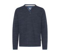 Sweatshirt BLEND "Langarmshirt BHKEVO", Herren, Gr. S, blau (salute), Obermaterial: 85% Baumwolle CO. 15% Polyester PES., Sweatshirts Sweatshirt (40679238-S) salute