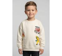 Sweatshirt BLUE SEVEN, Jungen, Gr. 134, stein, Sweatware, Obermaterial: 100% Baumwolle, bedruckt, unifarben, Basic normal, Rundhals, Rippbündchen, Sweatshirts Sweatshirt (87068366-134) stein