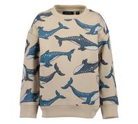 Sweatshirt BLUE SEVEN, Jungen, Gr. 98, kiesel aop, Sweatware, Obermaterial: 100% Baumwolle, regular fit normal, Rundhals, Rippbündchen, Sweatshirts Sweatshirt (30801262-98) kiesel aop