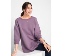 Sweatshirt BONPRIX, Damen, Gr. 52/54 (XXL), lila (mattlavendel), Sweatware, Obermaterial: 75% Polyester, 25% Viskose. Bündchen: 58% Polyester, 32% Baumwolle, 10% Elasthan, bequem ca. Mitte Oberschenke