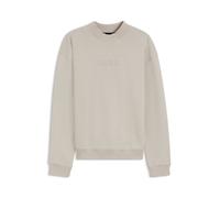 Sweatshirt BOSS "Fashion", Herren, Gr. L, open grau 075, Single Jersey, Obermaterial: 100% Baumwolle, unifarben, relaxed fit normal, Rundhals, Rippbündchen, Sweatshirts Sweatshirt, im Relaxed Fit, ges