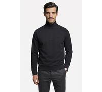 Sweatshirt BOSS GREEN, Herren, Gr. L, schwarz (dunkelblau402), Sweatware, Obermaterial: 95% Baumwolle, 5% Elasthan, unifarben, regular fit normal, hoch geschlossener Ausschnitt, Bündchen, Sweatshirts