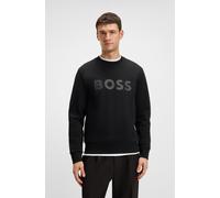 Sweatshirt BOSS GREEN "Salbo", Herren, Gr. XXL, schwarz (schwarz001), Sweatware, Obermaterial: 95% Baumwolle, 5% Elasthan, unifarben, regular fit, Rundhals, eingesetzt Bündchen, Sweatshirts Sweatshirt