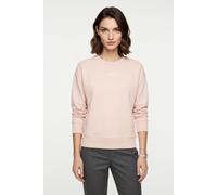 Sweatshirt BOSS ORANGE "Eteia Premium Damenmode", Damen, Gr. M, light, pastel pink 684, Strick, Obermaterial: 100% Baumwolle, unifarben, oversize, Rundhals, Bündchen, Sweatshirts Sweatshirt, oversized