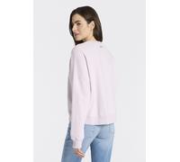 Sweatshirt BOSS ORANGE "Ever Valentine Premium Damenmode", Damen, Gr. M (38), light, pastel lila 534, Sweatware, Obermaterial: 100% Baumwolle, unifarben, oversize normal, Rundhals, Rippbündchen, Sweat