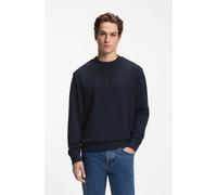 Sweatshirt BOSS ORANGE, Herren, Gr. XL, blau (dunkelblau404), Sweatware, Obermaterial: 100% Baumwolle, unifarben, relaxed fit normal, Rundhals, Bündchen, Sweatshirts Sweatshirt, Rundhalsausschnitt, Re