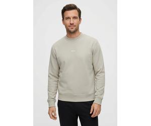 Sweatshirt BOSS ORANGE "WeSmallcrew", Herren, Gr. 4XL, beige (open grau070), Sweatware, Obermaterial: 100% Baumwolle, relaxed fit, Rundhals, eingesetzt Bündchen, Sweatshirts Sweatshirt, mit Logo auf d