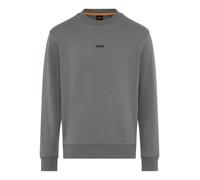 Sweatshirt BOSS ORANGE "WeSmallcrew", Herren, Gr. S, open grau062, Sweatware, Obermaterial: 100% Baumwolle, relaxed fit, Rundhals, eingesetzt Bündchen, Sweatshirts Sweatshirt, mit Logo auf der Brust (
