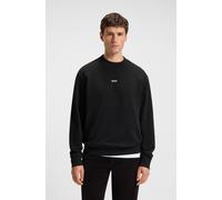 BOSS Herren WeSmallcrew Relaxed-Fit Sweatshirt aus Baumwoll-Terry mit Kontrast-Logo Schwarz XXL