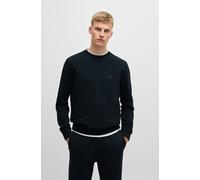 Sweatshirt BOSS ORANGE "Westart", Herren, Gr. S, blau (404_schwarz_blau), Sweatware, Obermaterial: 100% Baumwolle, unifarben, regular fit normal, Rundhals, eingesetzt Bündchen, Sweatshirts Sweatshirt,